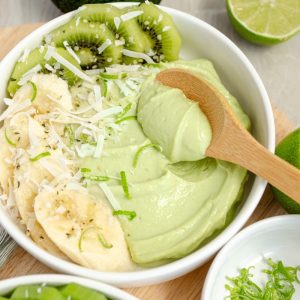 Key Lime Pie Pudding healthy vegan fruit sweetened Hello Nutritarian easy dessert ideas eat to live dr fuhrman whole food plant based chef aj starch solution high protein low calorie